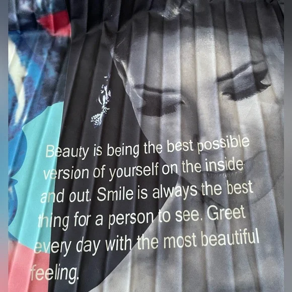 Beautiful Halo street fashion cool girl printed midi a-line skirt, women’s. - Picture 3 of 9